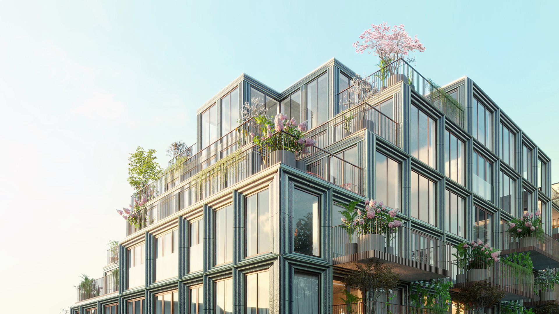 Mercado - appartementen met groene terrassen  Rode Weeshuisstraat Groningen 